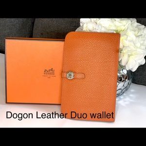 ✅Hermes Dogon Leather Wallet Large✅
